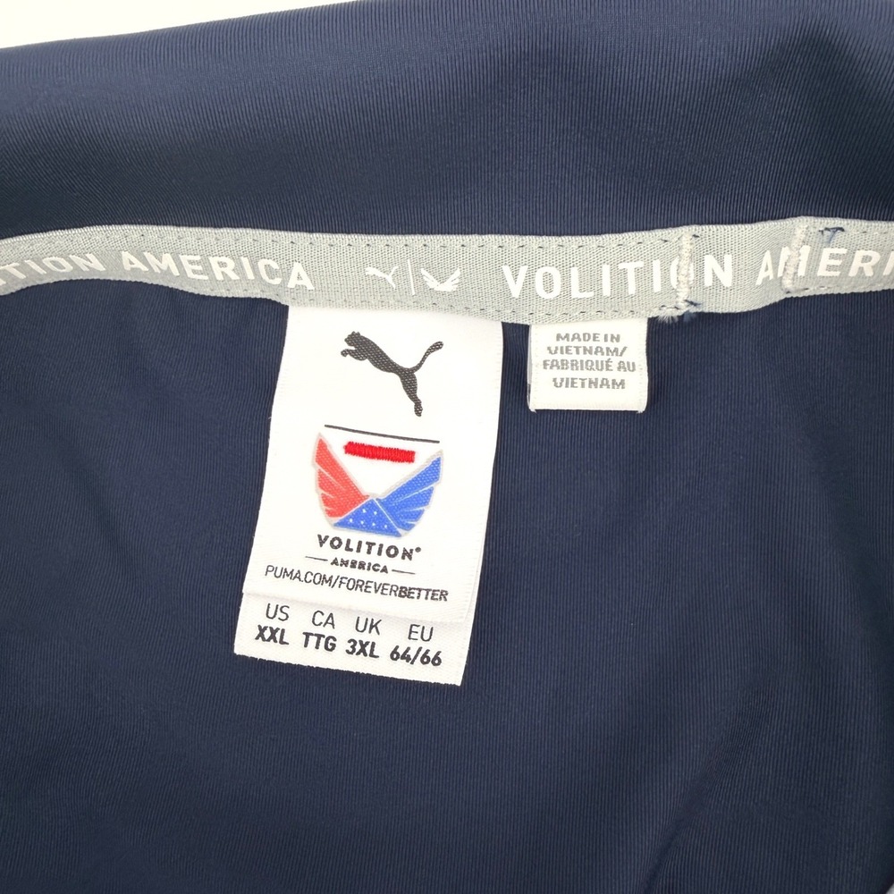 Puma Folds of Honor Polo Shirt Mens XXL Navy Stars Patriot Volition Performance - Picture 7 of 12